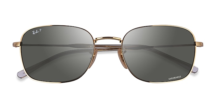 Gold Ray-Ban RB3706 -  Metal Sunglasses
