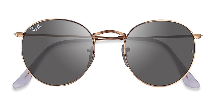 Rose Gold Ray-Ban RB3447 -  Metal Sunglasses
