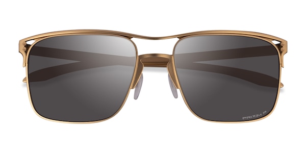 Oakley Holbrook Ti - Square Satin Gold Frame Sunglasses For Men ...