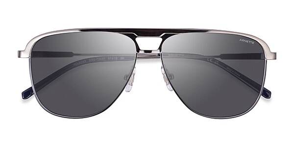 ARNETTE Holboxx - Aviator Gunmetal Frame Sunglasses For Men | Eyebuydirect