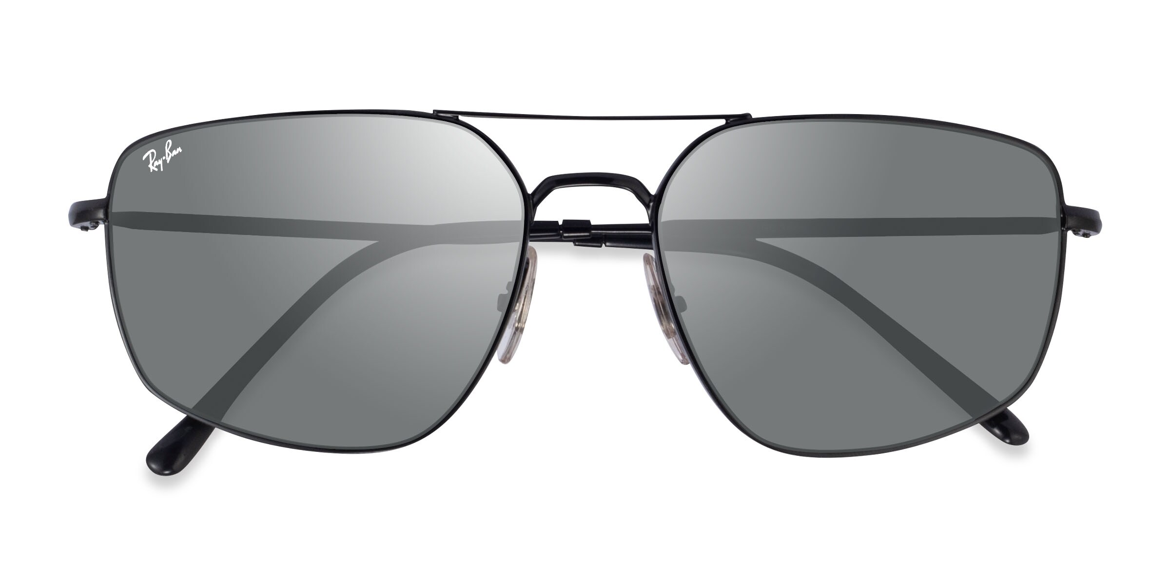 Ray.Ban サングラス Ray-Ban RB3666 - Aviator Black Frame Prescription Sunglasses