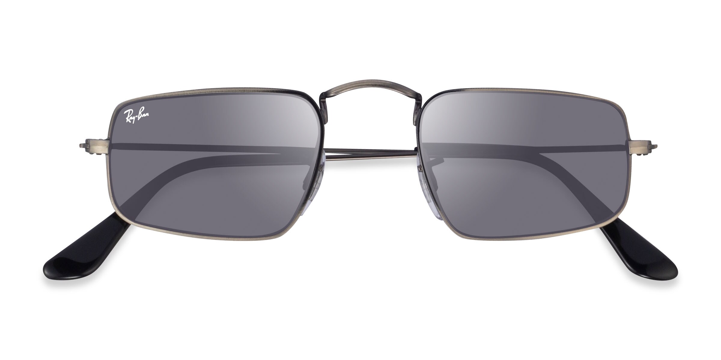 Ray-Ban JULIE RB 3957 unisex Gold Geometric Sunglasses Ray-Ban RB3957 Julie - Rectangle Antique Gold Frame  main image 4