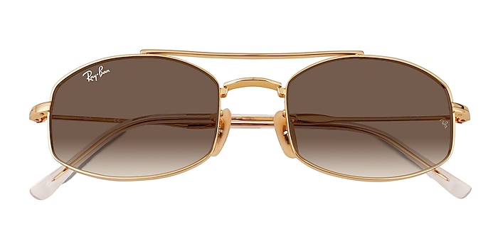 Gold Ray-Ban RB3719 -  Metal Sunglasses