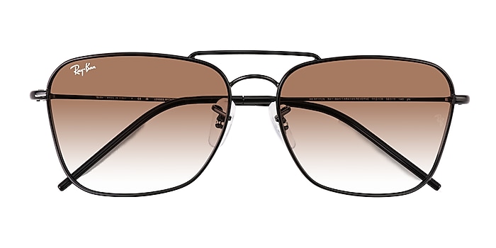Black Ray-Ban Caravan Reverse -  Metal Sunglasses
