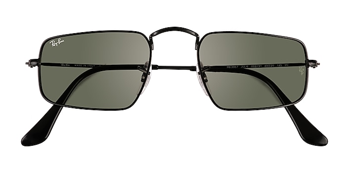 Shiny Black Ray-Ban RB3957 Julie -  Metal Sunglasses