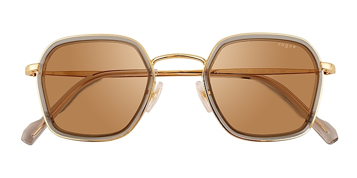 Gold Vogue Eyewear VO4174S -  Metal Sunglasses