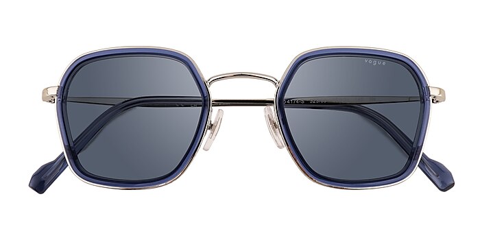 Blue Silver Vogue Eyewear VO4174S -  Metal Sunglasses