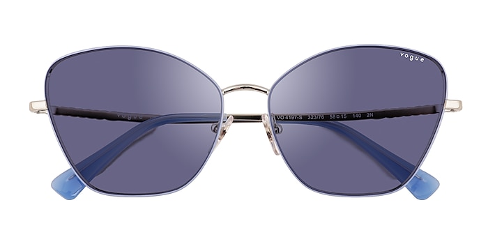 Blue Silver Vogue Eyewear VO4197S -  Metal Sunglasses