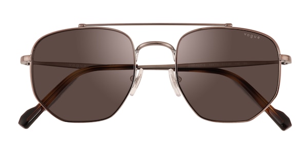 Vogue Eyewear VO4220S - Aviator Gunmetal Frame Prescription Sunglasses ...