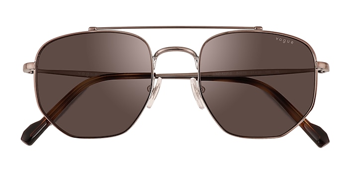 Gunmetal Vogue Eyewear VO4220S -  Metal Sunglasses