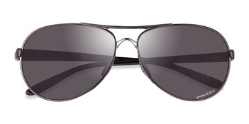 Gunmetal Oakley Feedback -  Metal Sunglasses