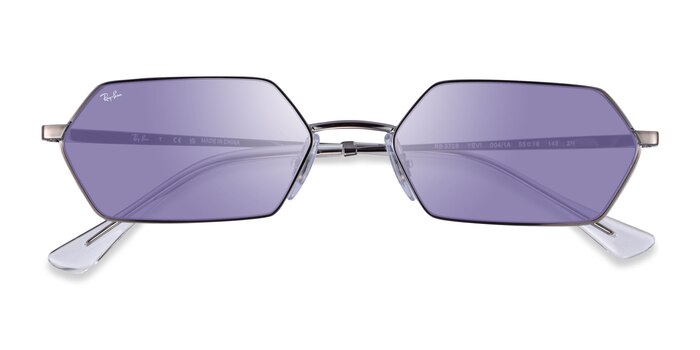 Gunmetal Ray-Ban RB3728 Yevi -  Metal Sunglasses