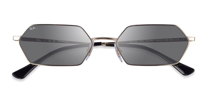 Light Gold Ray-Ban RB3728 Yevi -  Metal Sunglasses