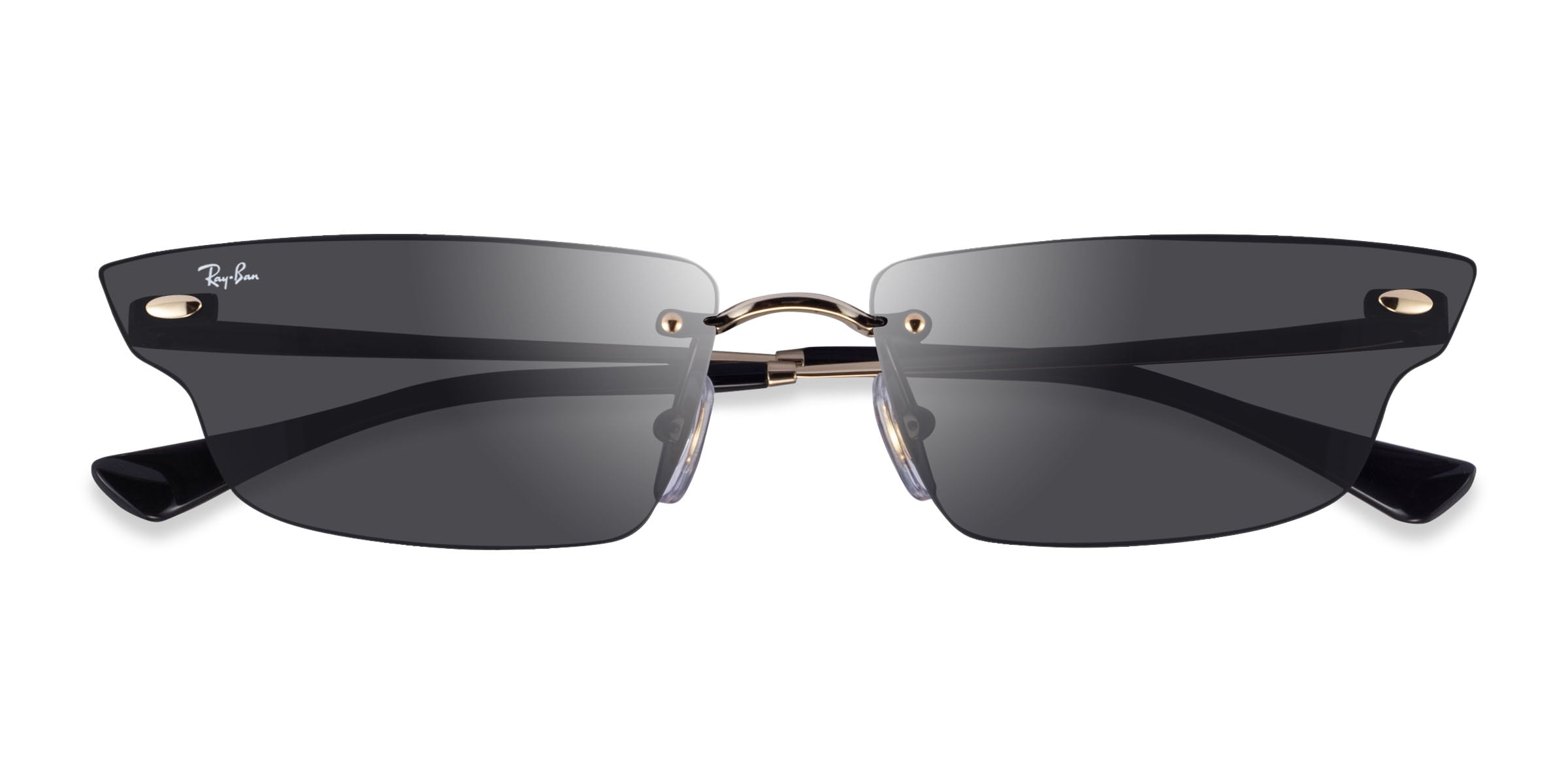 Ray-Ban RB3731 Anh - Geometric Light Gold Frame Prescription Sunglasses | Eyebuydirect