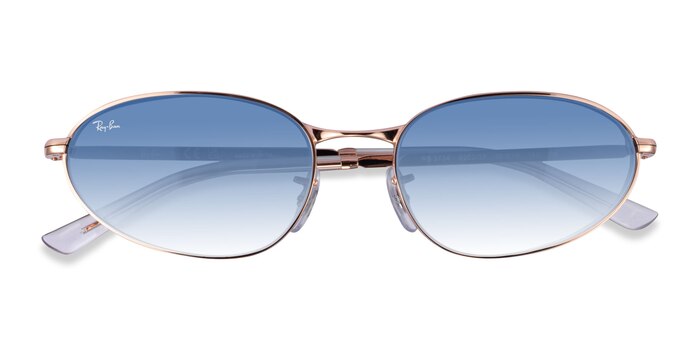 Rose Gold Ray-Ban RB3734 -  Metal Sunglasses