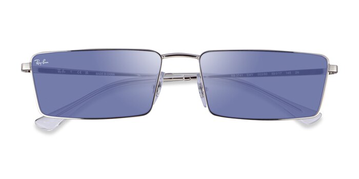 Argenté Ray-Ban RB3741 Emy -  Métal Lunettes de soleil