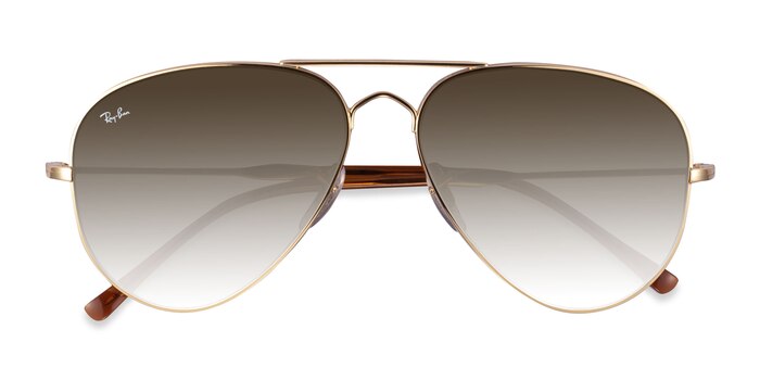 Light Gold Ray-Ban RB3825 -  Metal Sunglasses