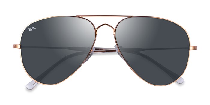 Rose Gold Ray-Ban RB3825 -  Metal Sunglasses