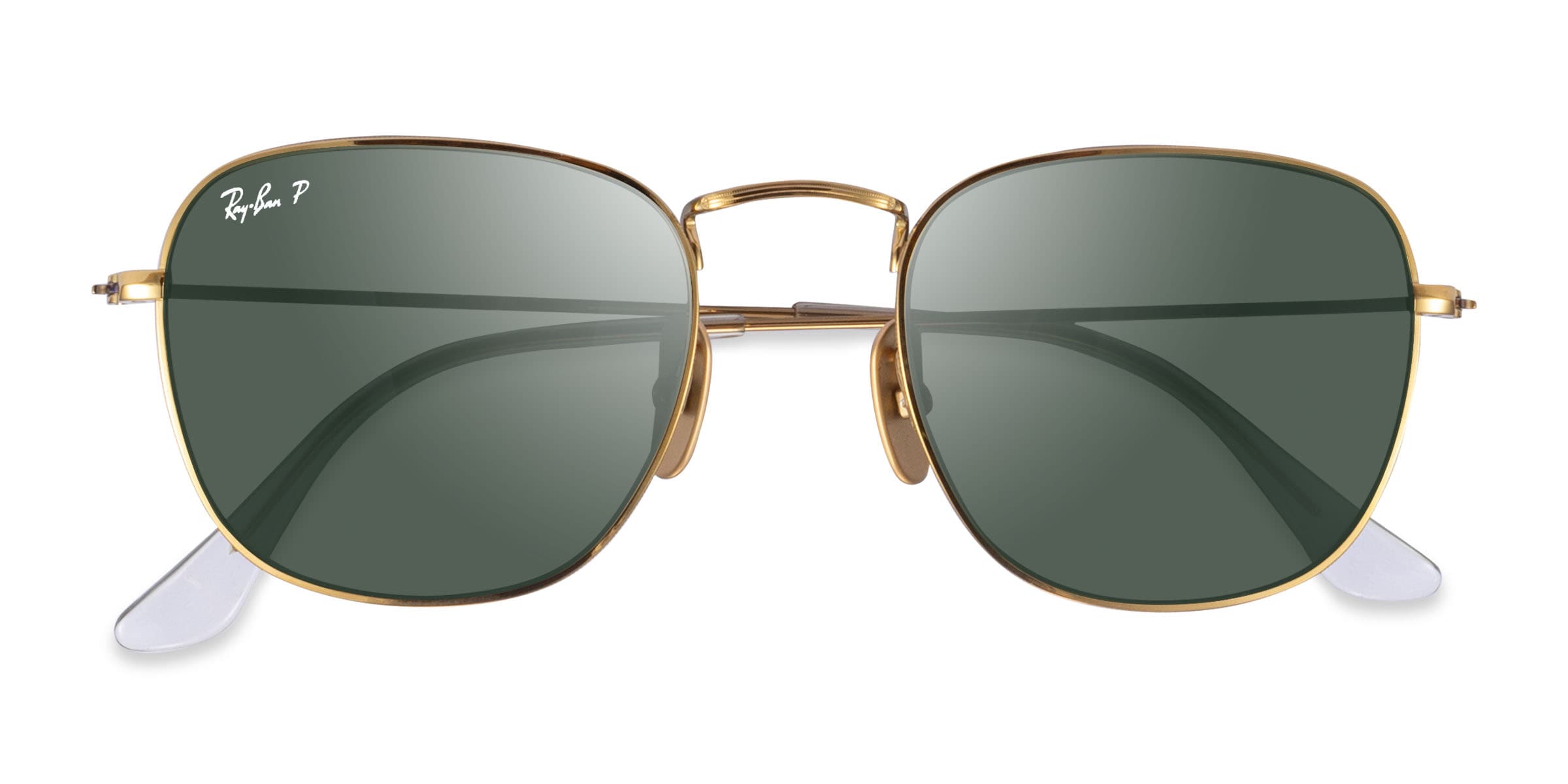 RayBan RB8157 Frank Square Shiny Gold Frame Prescription Sunglasses