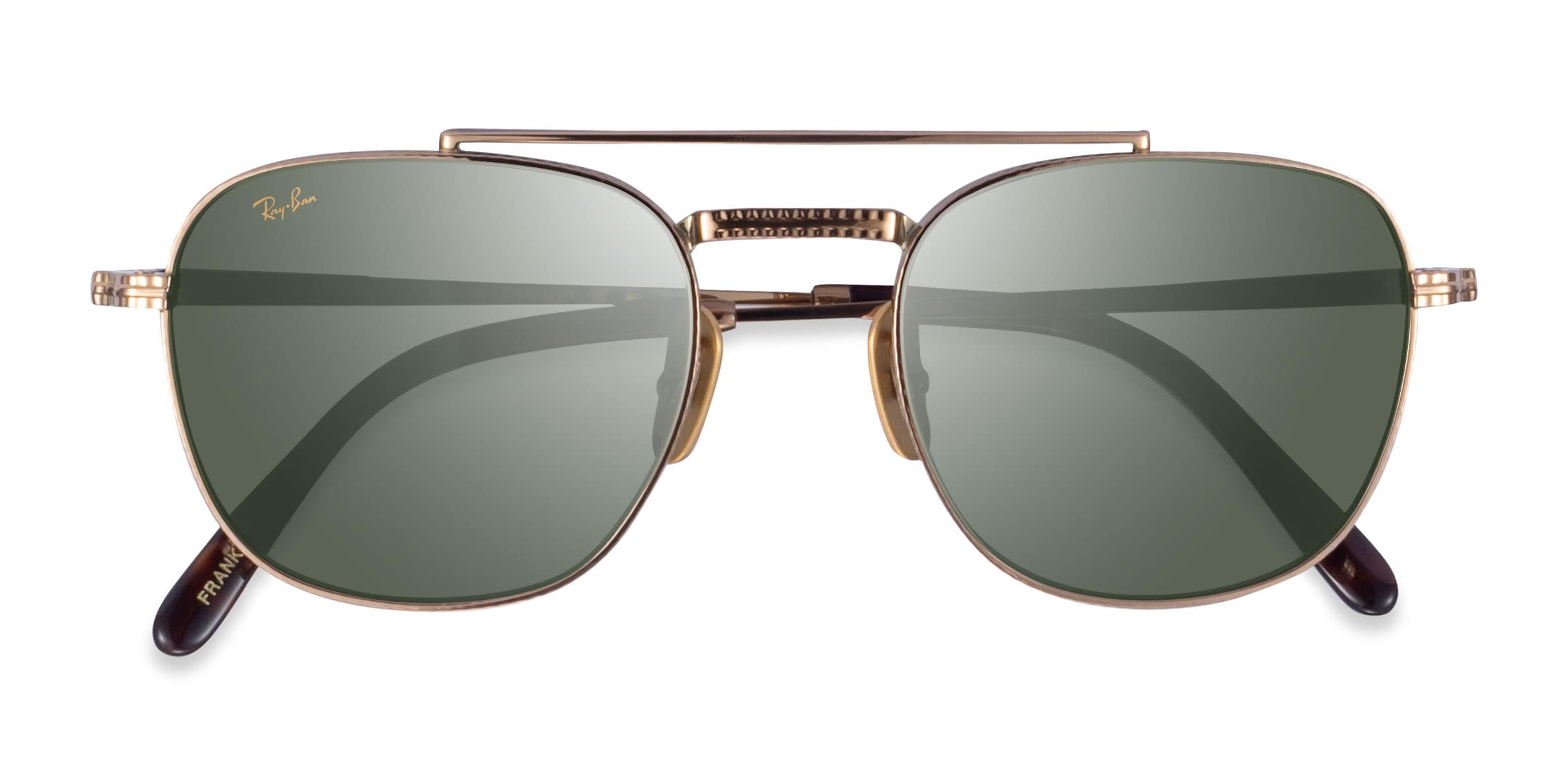 RayBan RB8258 Frank Ii Aviator Shiny Gold Frame Prescription