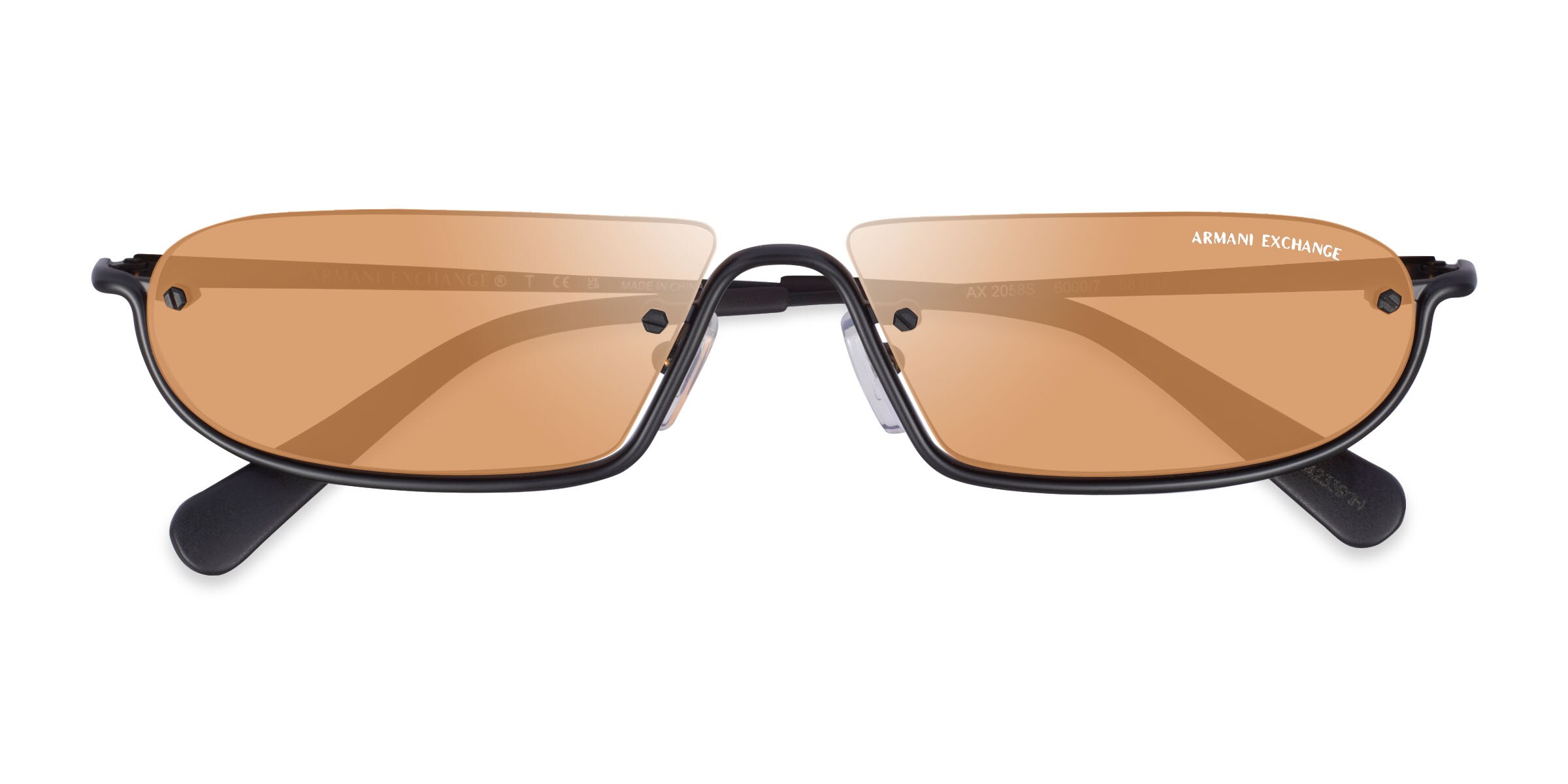 Armani Exchange AX2058S - Geometric Matte Black Frame Prescription