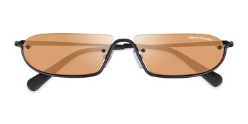 Matte Black Armani Exchange AX2058S -  Metal Sunglasses