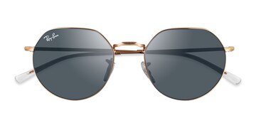 Or rose Ray-Ban RB3565 Jack -  Métal Lunettes de soleil