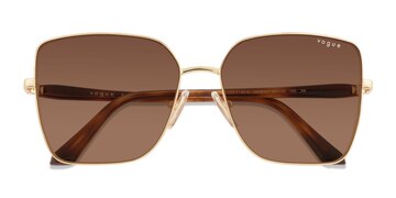 Tortoise Gold Vogue Eyewear VO4199S -  Métal Lunettes de soleil