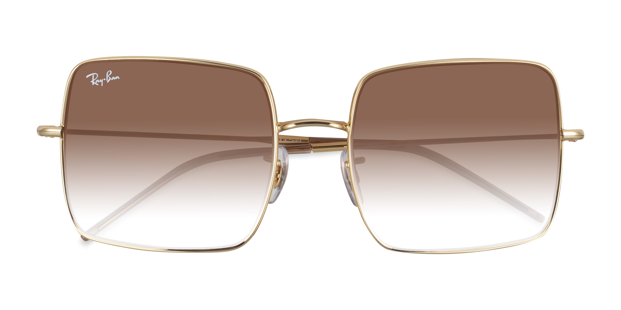 Ray-Ban Square Reverse - Square Arista Gold Frame Sunglasses  display picture 1