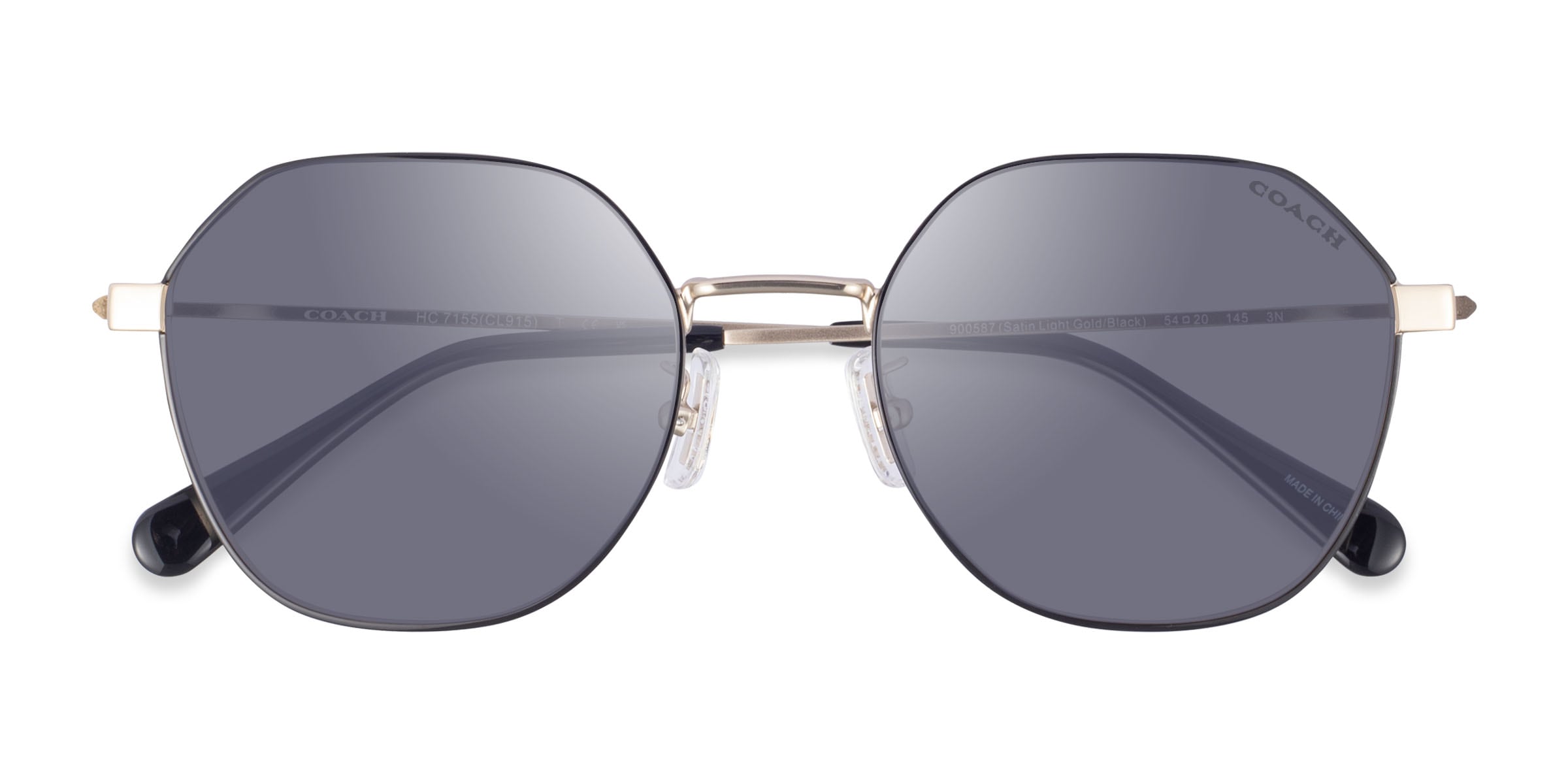 Coach HC7155 CL915 - Geometric Satin Light Gold Black Frame