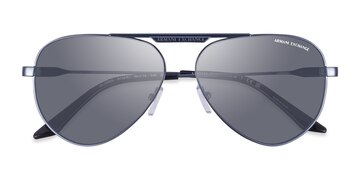 Metalized Matte Blue Armani Exchange AX2060S -  Métal Lunettes de soleil