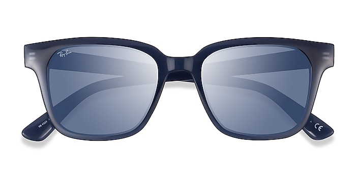 Transparent Dark Blue Ray-Ban RB4323 -  Plastic Sunglasses