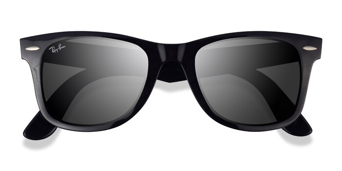 Ray-Ban RB2140 Wayfarer Square Black Prescription Sunglasses | Eyebuydirect