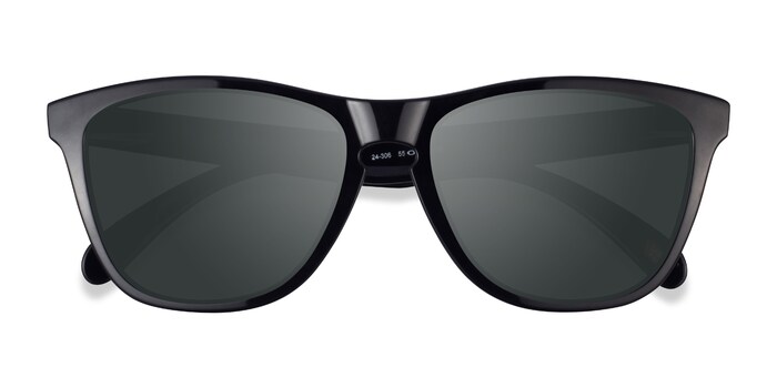 Oakley Frogskins - Square Polished Black Frame Sunglasses For Men |  Eyebuydirect Canada