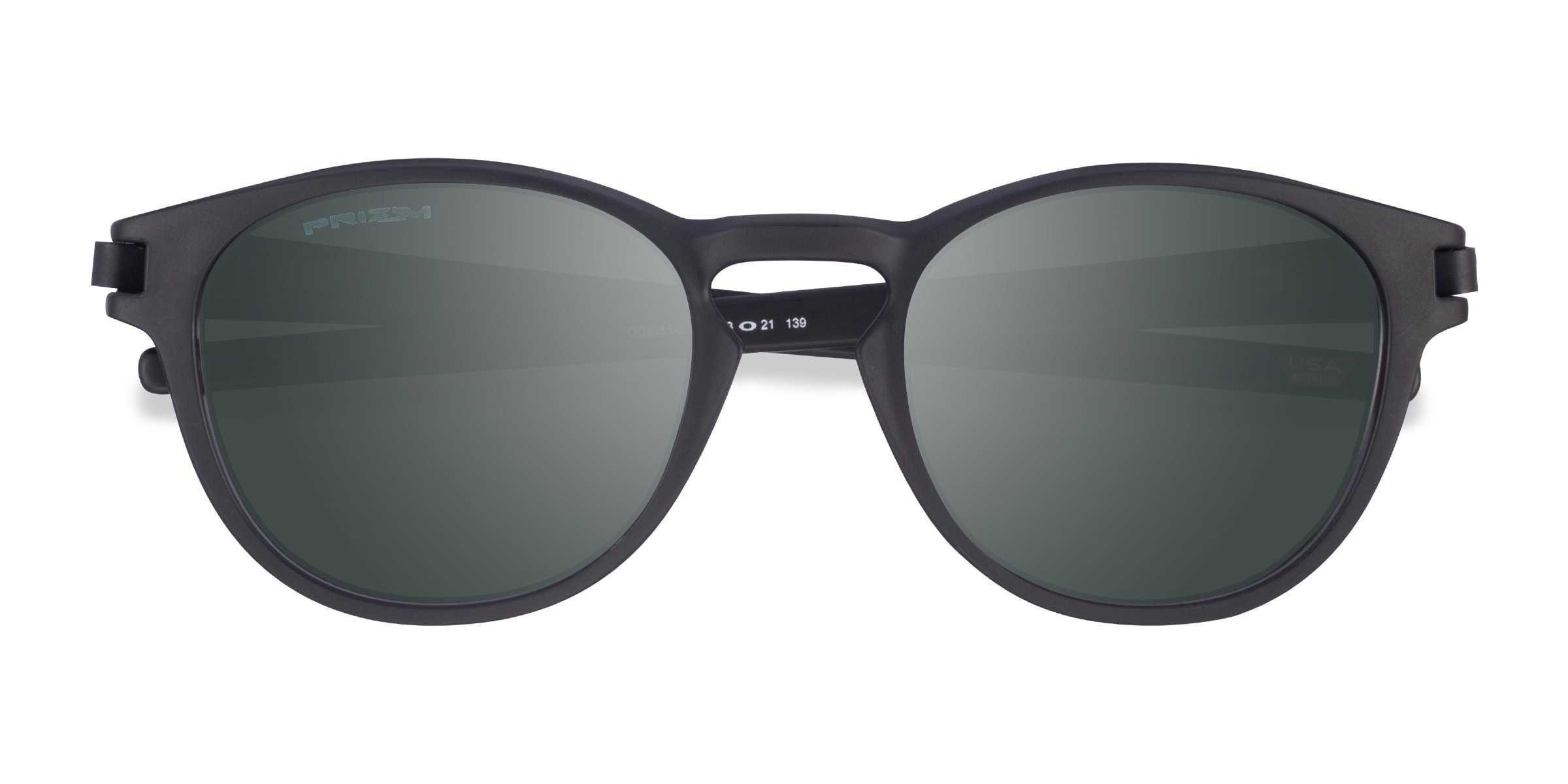 Oakley Latch - Round Matte Black Frame Sunglasses For Men 