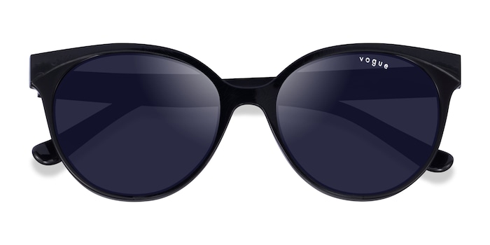 Levi's Women's Sunglasses - Black Round Metal Frame Grey Lens