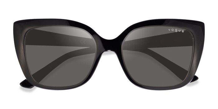 Black Clear Vogue Eyewear VO5337S -  Plastic Sunglasses