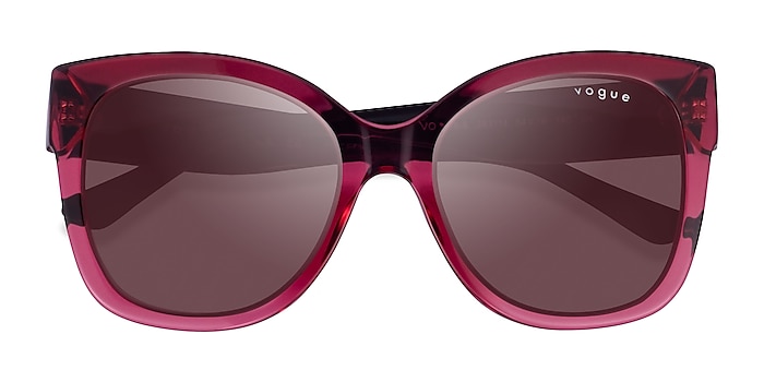 Transparent Cherry Vogue Eyewear VO5338S -  Acetate Sunglasses