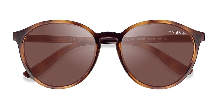 Dark Tortoise Vogue Eyewear VO5374S -  Plastic Sunglasses