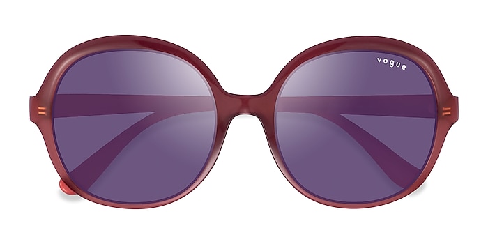 Transparent Burgundy Vogue Eyewear VO5410S -  Plastic Sunglasses