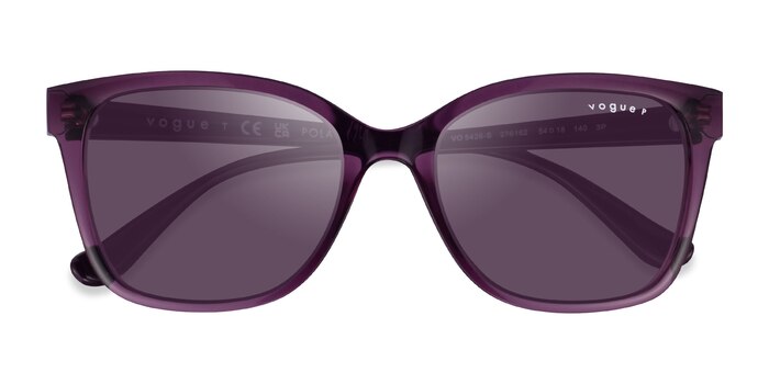 Transparent Purple Vogue Eyewear VO5426S -  Plastique Lunettes de soleil