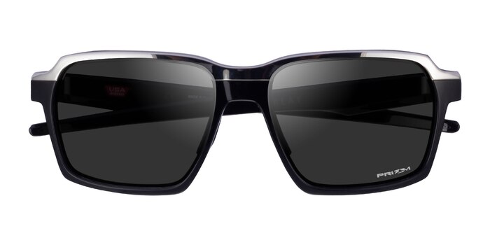 Polished Black Oakley Parlay -  Plastic Sunglasses