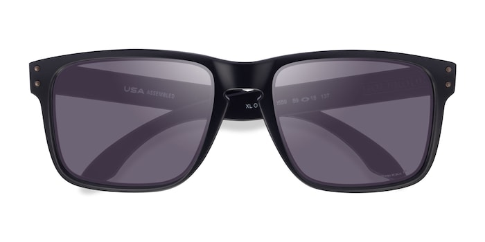 Oakley Holbrook Xl - Square Matte Black Frame Sunglasses For Men