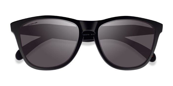 Oakley Frogskins - Square Matte Black Frame Sunglasses Men |
