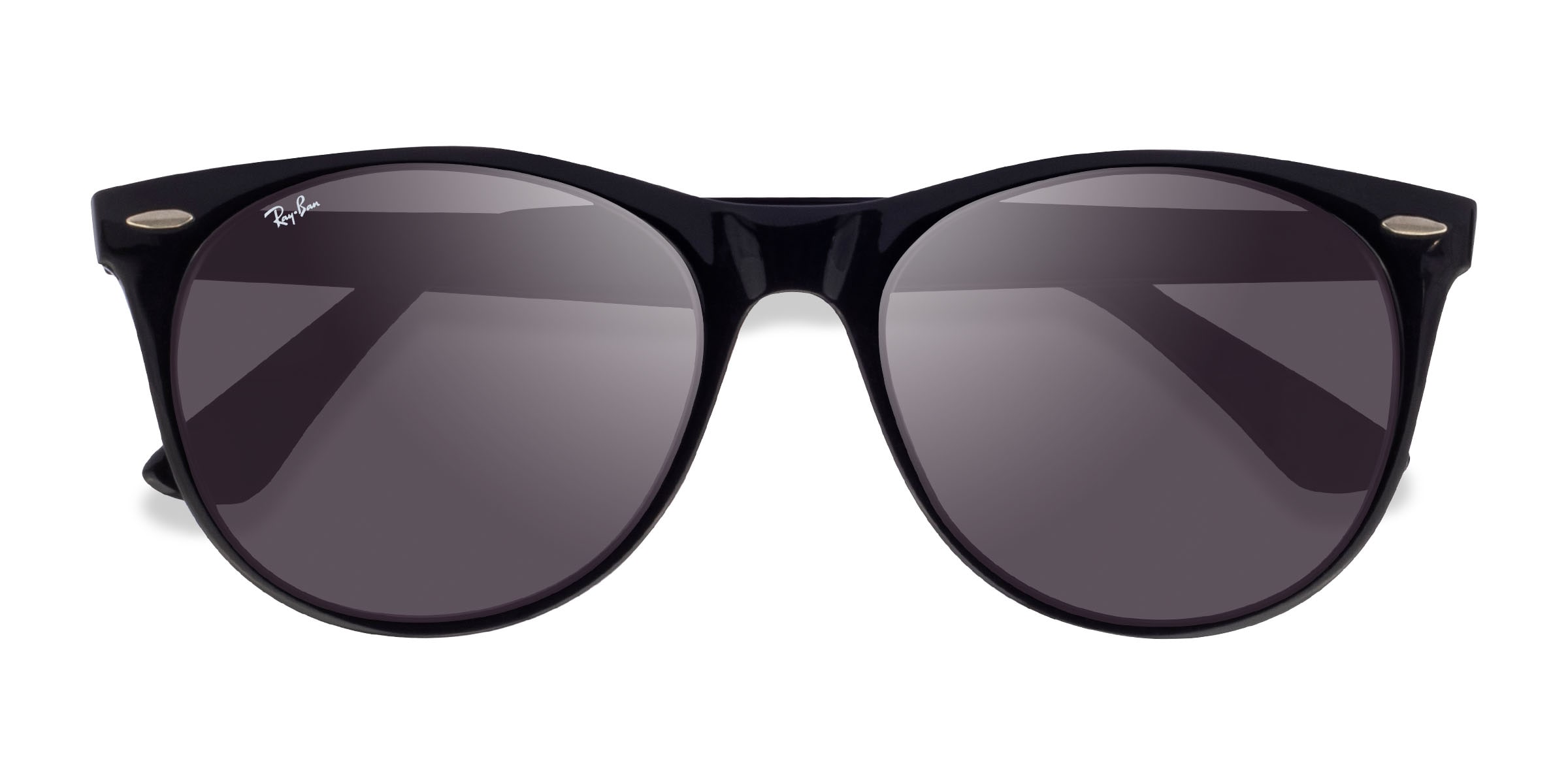 Ray-Ban RB2185 - Round Black Frame Prescription Sunglasses