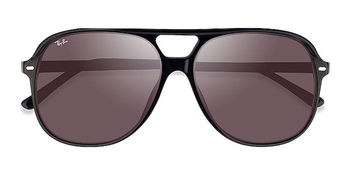 Ray-Ban RB2198 Bill - Aviator Black Frame Sunglasses For Men | Eyebuydirect