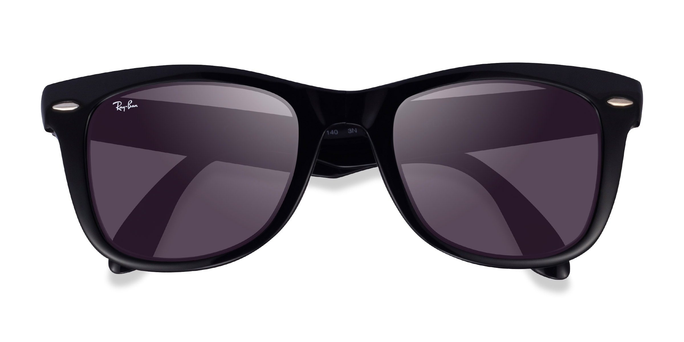 Ray-Ban RB4105 - Square Black Frame Prescription Sunglasses 