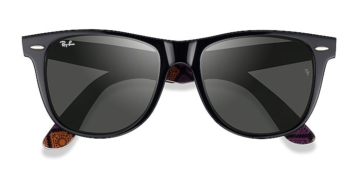 Satin Black Ray-Ban RB2140 -  Acetate Sunglasses