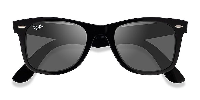Shiny Black Ray-Ban RB2140 -  Acetate Sunglasses