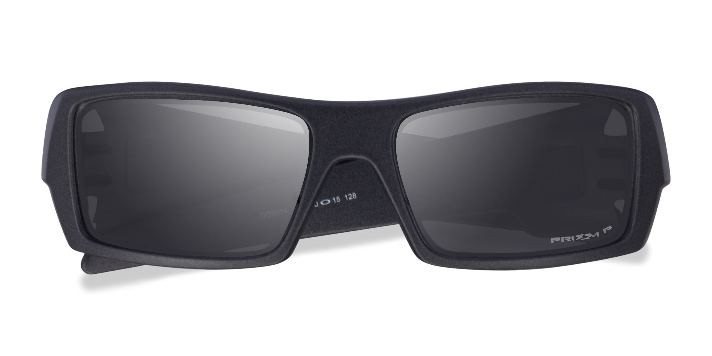 Oakley Gascan - Rectangle Polished Black Frame Sunglasses For Men